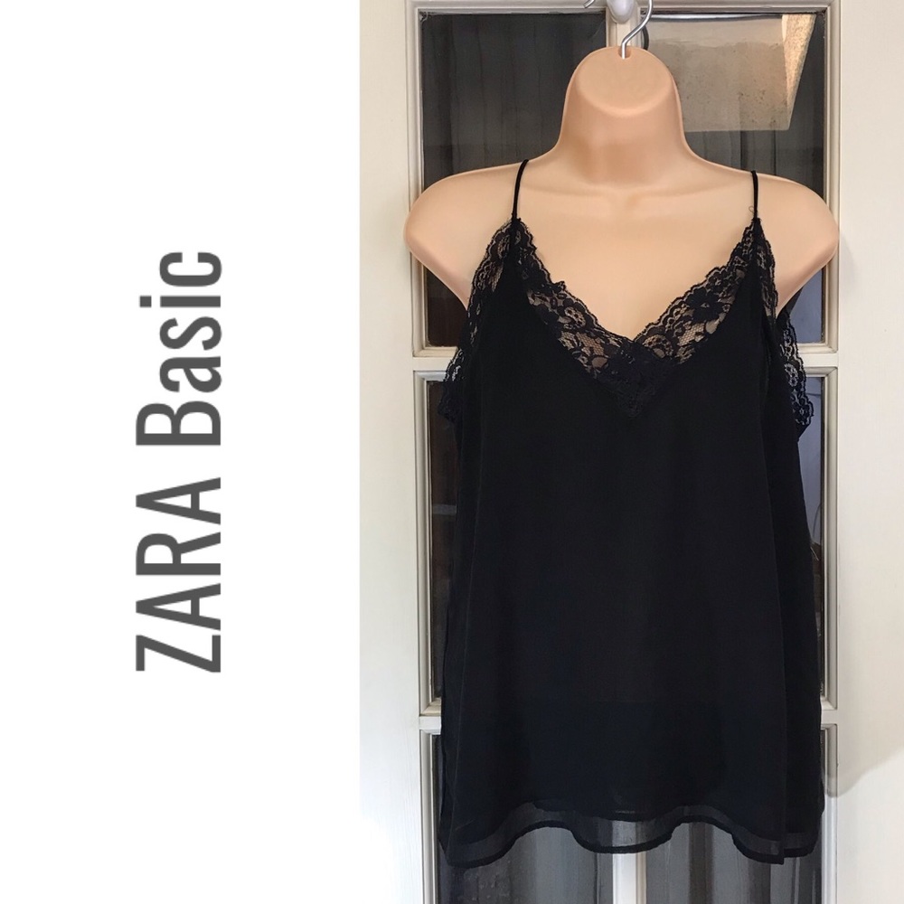 ZARA Basic Collection Black Camisole